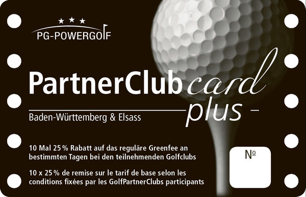 Golf PartnerClub CARD Baden-Württemberg & Elsass /